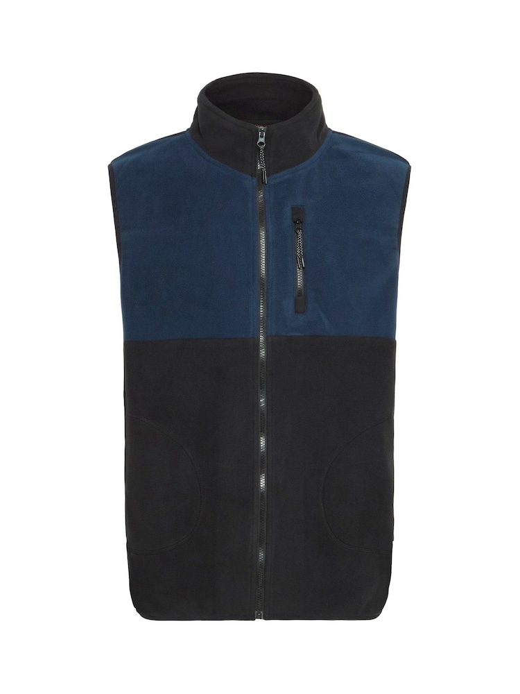 Blend Black Zip Through Fleece Gilet - Image 5 of 5