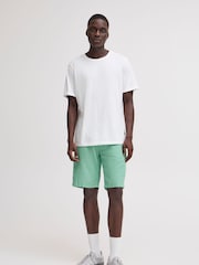 Blend Green Linen Mix Shorts - Image 3 of 5