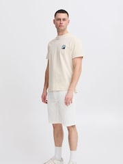 Blend White Linen Mix Shorts - Image 3 of 5