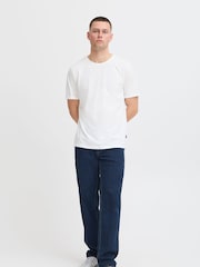 Синий - Blend Straight Fit Stretch Denim Jeans - Изображение 4 из 5