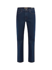 Синий - Blend Straight Fit Stretch Denim Jeans - Изображение 5 из 5
