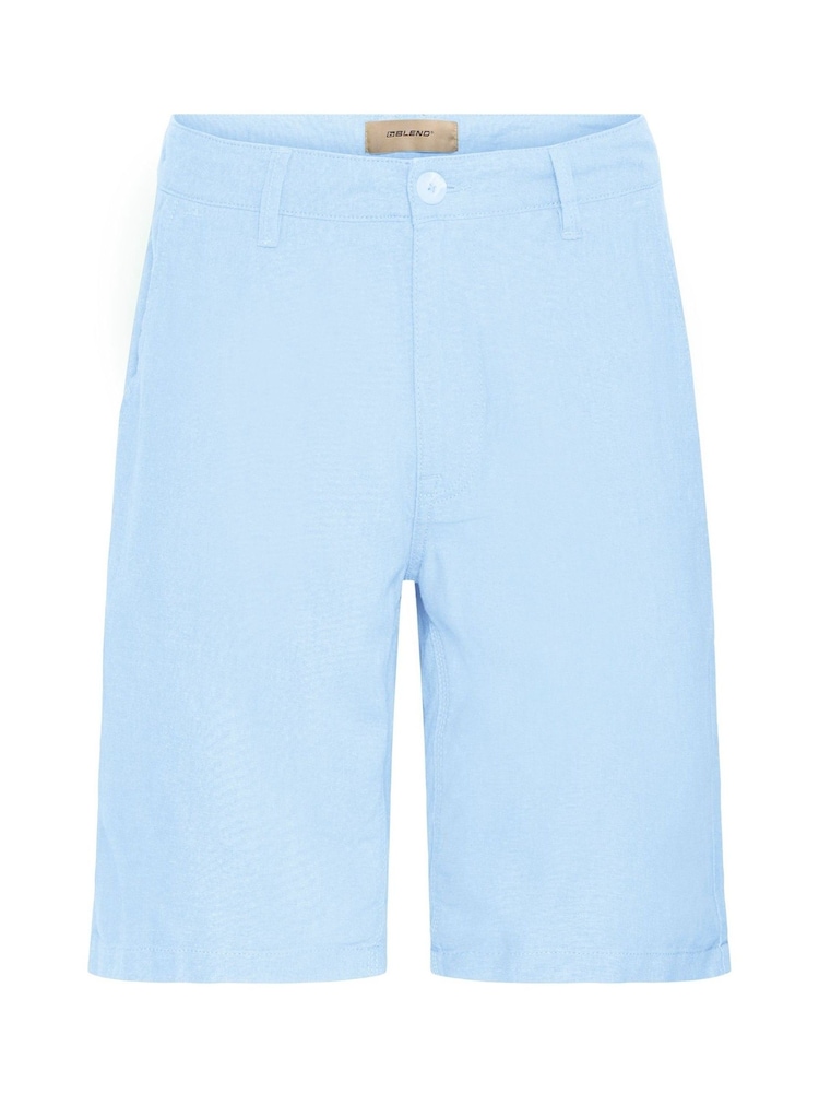 Blend Blue Linen Mix Shorts - Image 5 of 5