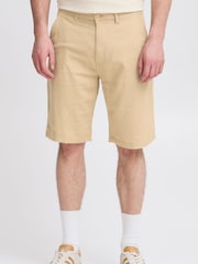 Blend Cream Linen Mix Shorts - Image 1 of 5