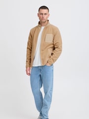 Blend Cream Zip Through Funnel Neck Fleece - Image 4 of 5