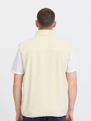 Blend White Zip Through Fleece Gilet - Image 2 of 5