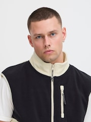 Blend White Zip Through Fleece Gilet - Image 3 of 5