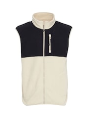 Blend White Zip Through Fleece Gilet - Image 5 of 5