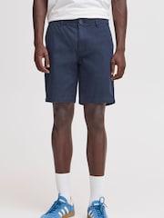 Blend Blue Camo Chino Shorts - Image 1 of 5