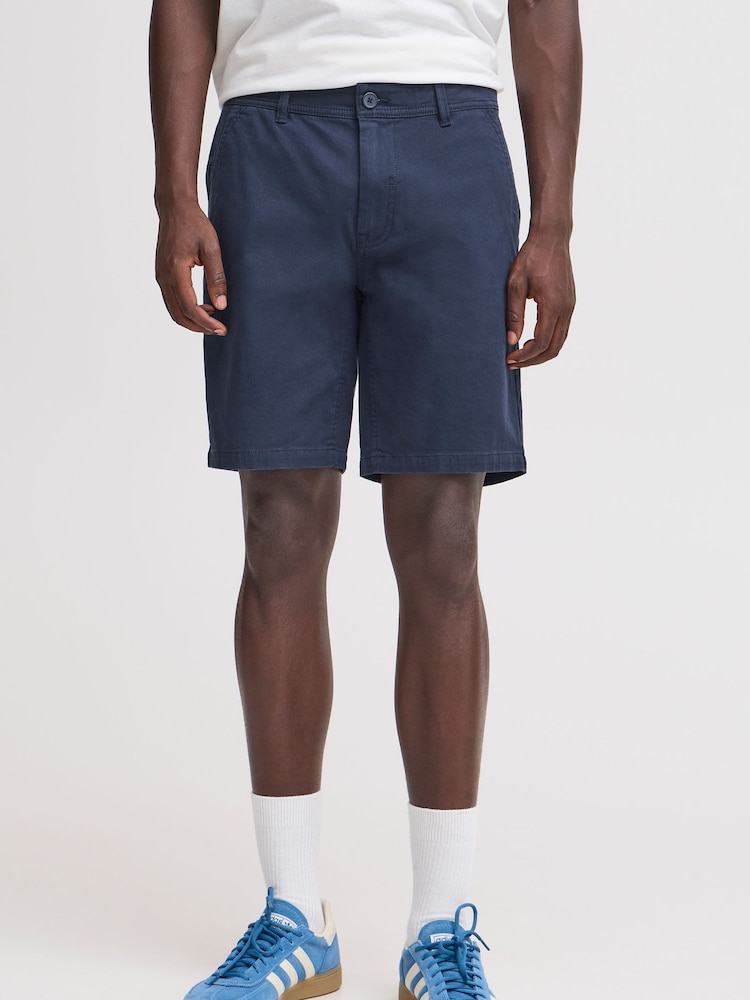 Blend Blue Camo Chino Shorts - Image 1 of 5