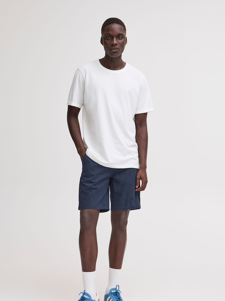 Blend Blue Camo Chino Shorts - Image 4 of 5