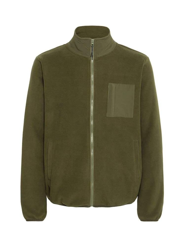 Blend Green Zip Through Funnel Neck Fleece - Image 5 of 5