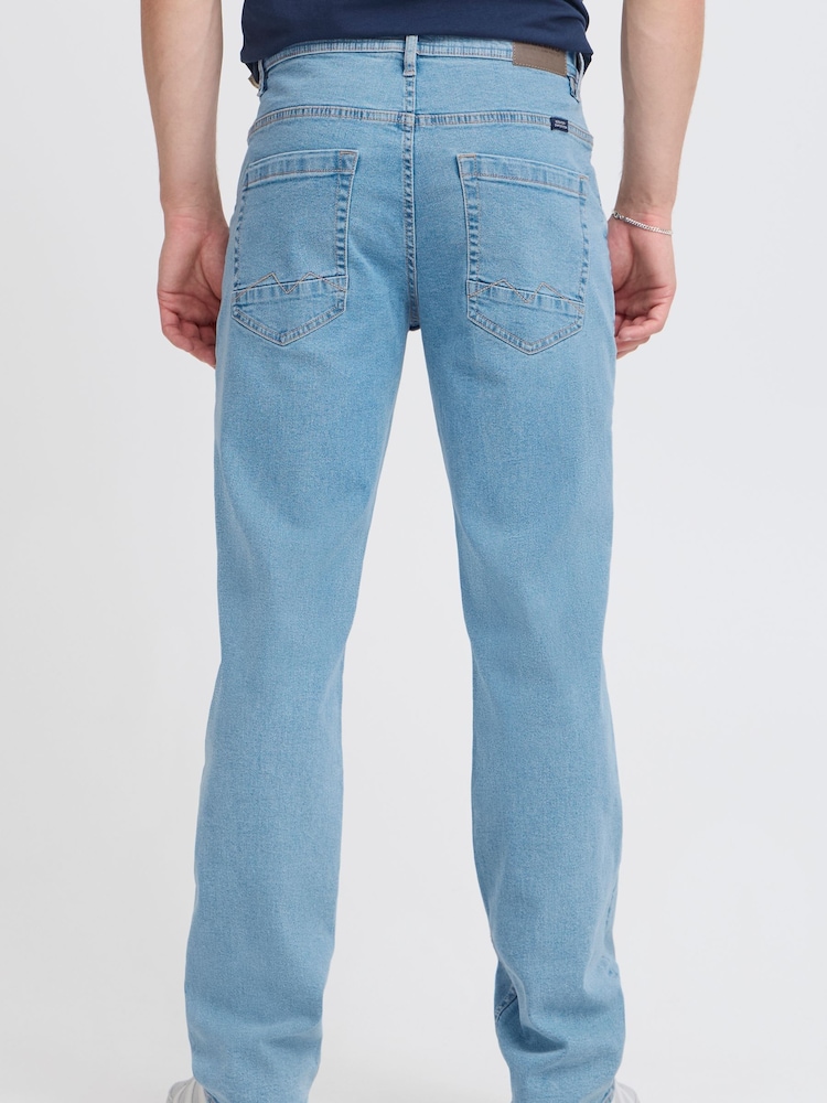 Blend Blue Camo Straight Fit Stretch Denim Jeans - Image 2 of 5 Blend Blue Camo Straight Fit Stretch Denim Jeans - Image 2 of 5