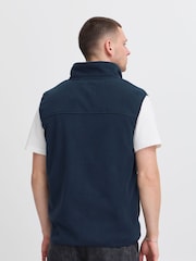 Blend Blue Zip Through Fleece Gilet - Image 2 of 5