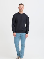 Синий - Blend Tapered Fit Stretch Jeans - Изображение 4 из 5