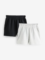 Grey Supersoft Peached Essentials Shorts 2 Pack - Image 1 of 10