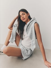 Grey Supersoft Peached Essentials Shorts 2 Pack - Image 5 of 10