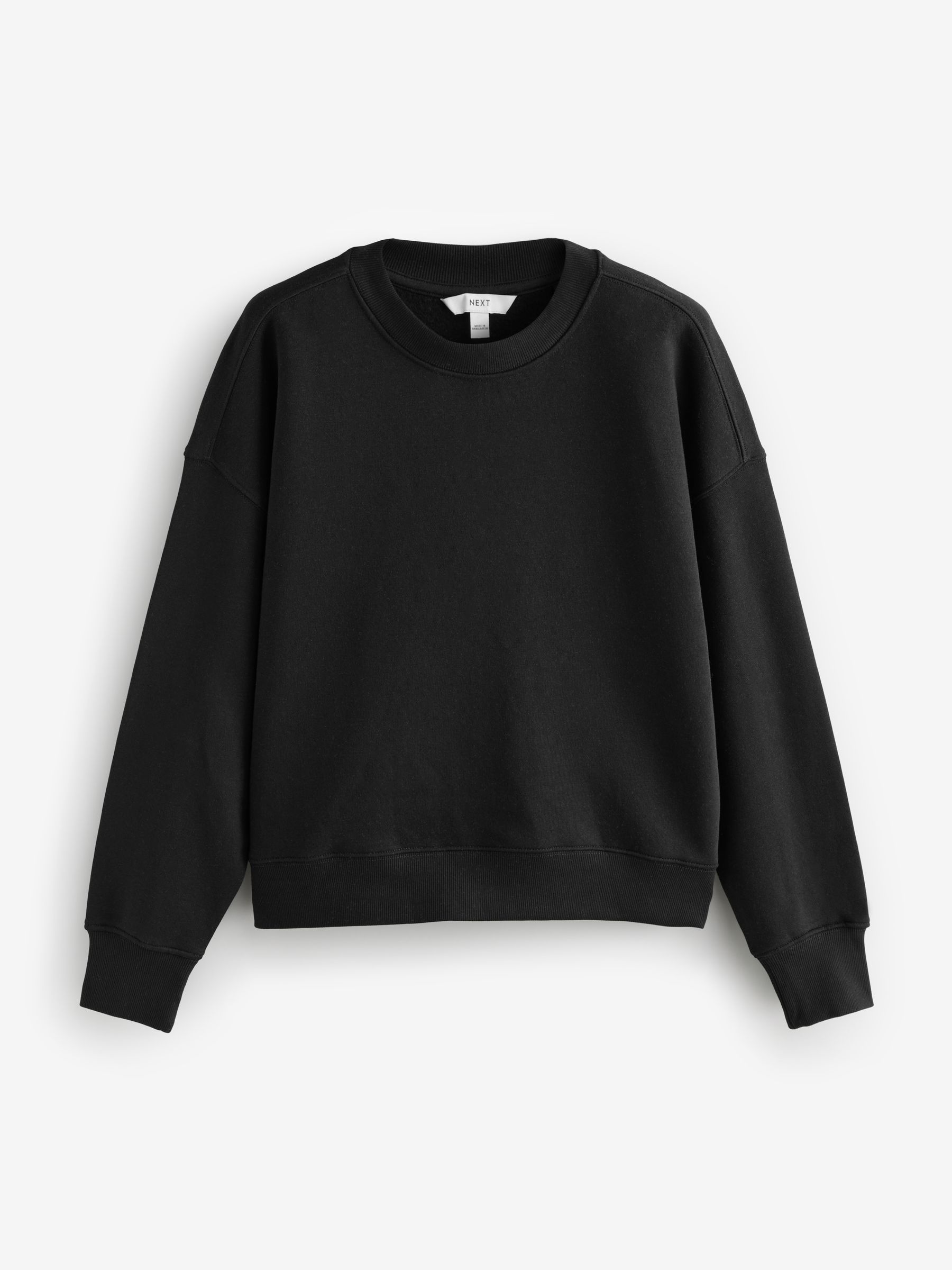 Buy Grey Supersoft Peached Essentials Crew Neck Seam Detail