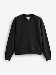 Grey Supersoft Peached Essentials Crew Neck Seam Detail Sweatshirts 2 Pack - Image 7 of 9