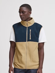 Blend Cream Zip Through Fleece Gilet - Image 1 of 5