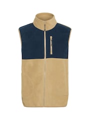 Blend Cream Zip Through Fleece Gilet - Image 5 of 5