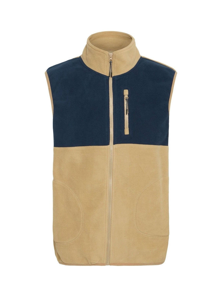 Blend Cream Zip Through Fleece Gilet - Image 5 of 5