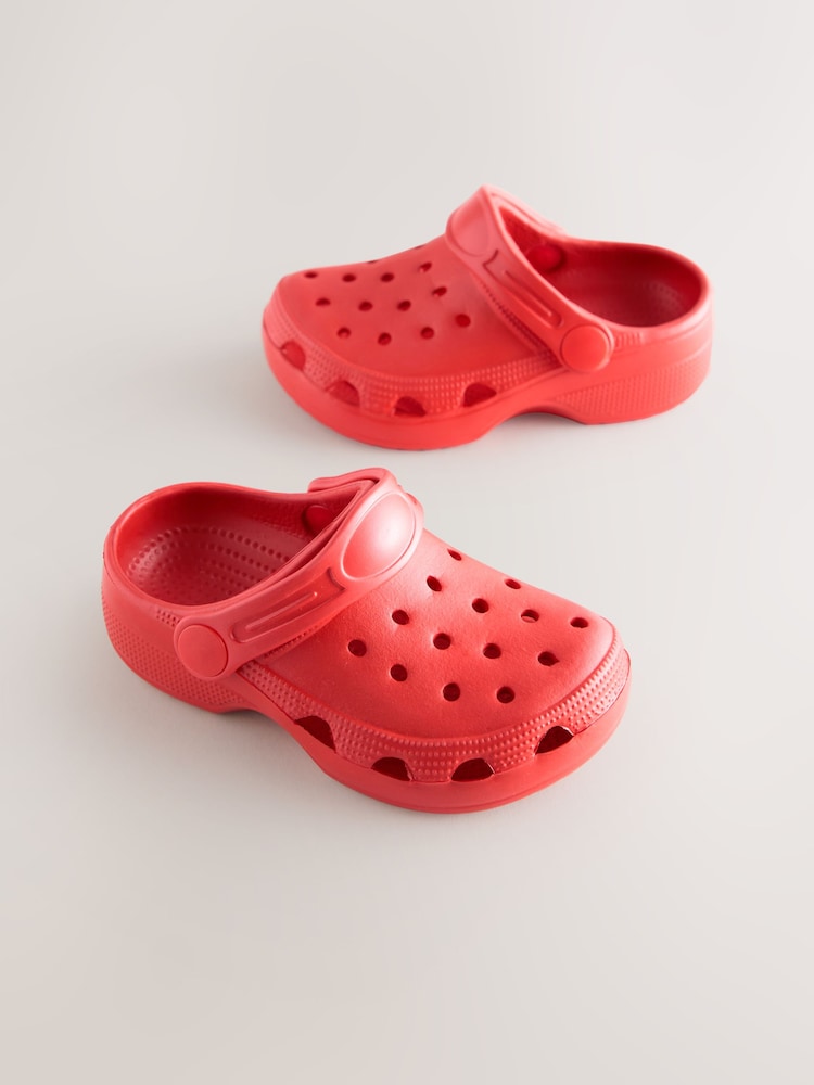 Red Clogs - Image 1 of 5