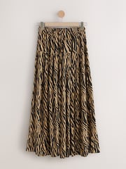 Tiger Print Drop Waist Maxi Skirt - Image 7 of 9
