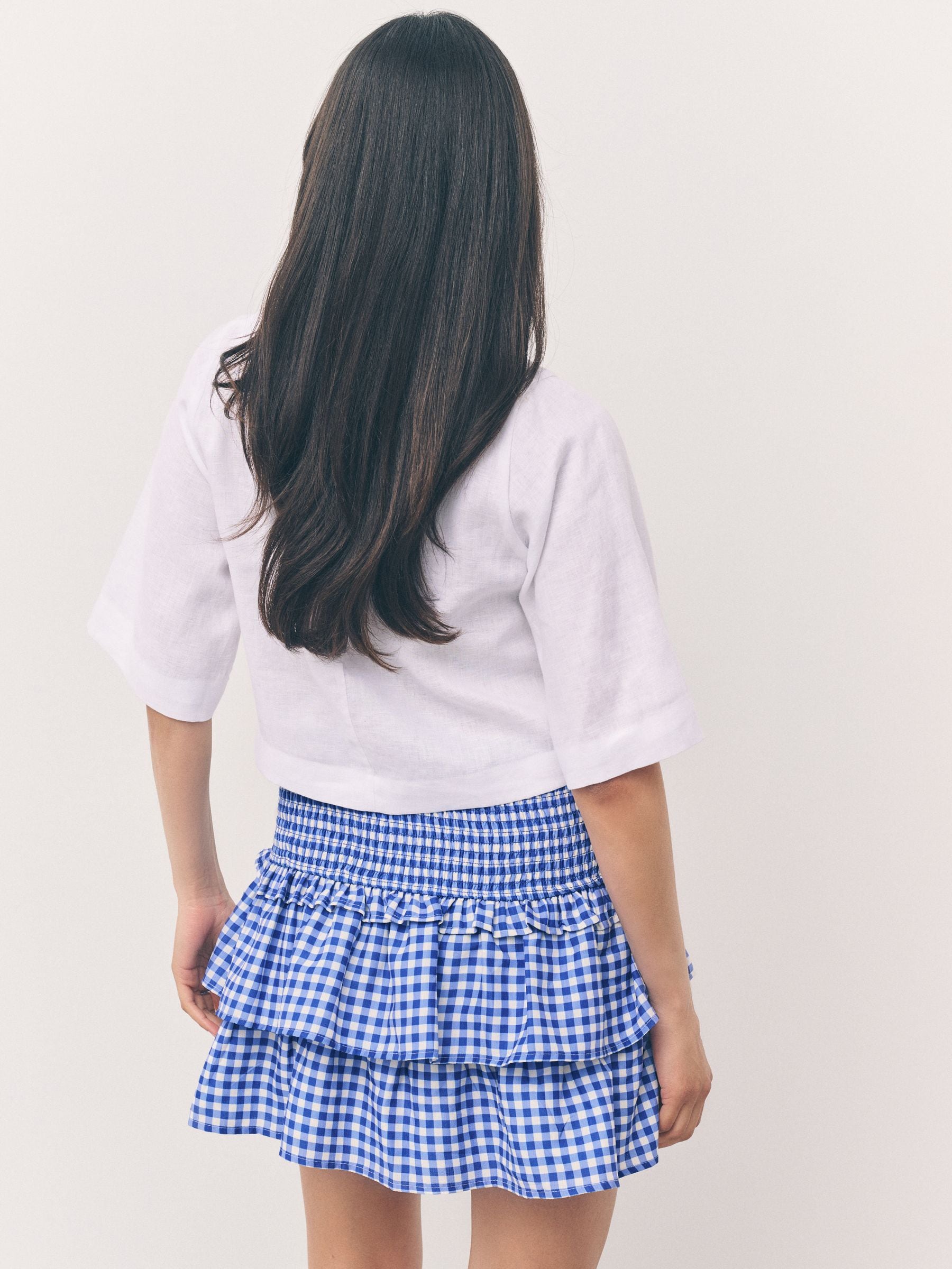 Buy Blue Gingham Check Rara Mini Skirt from Next USA