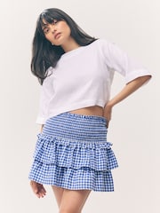 Blue Gingham Rara Mini Skirt - Image 5 of 9