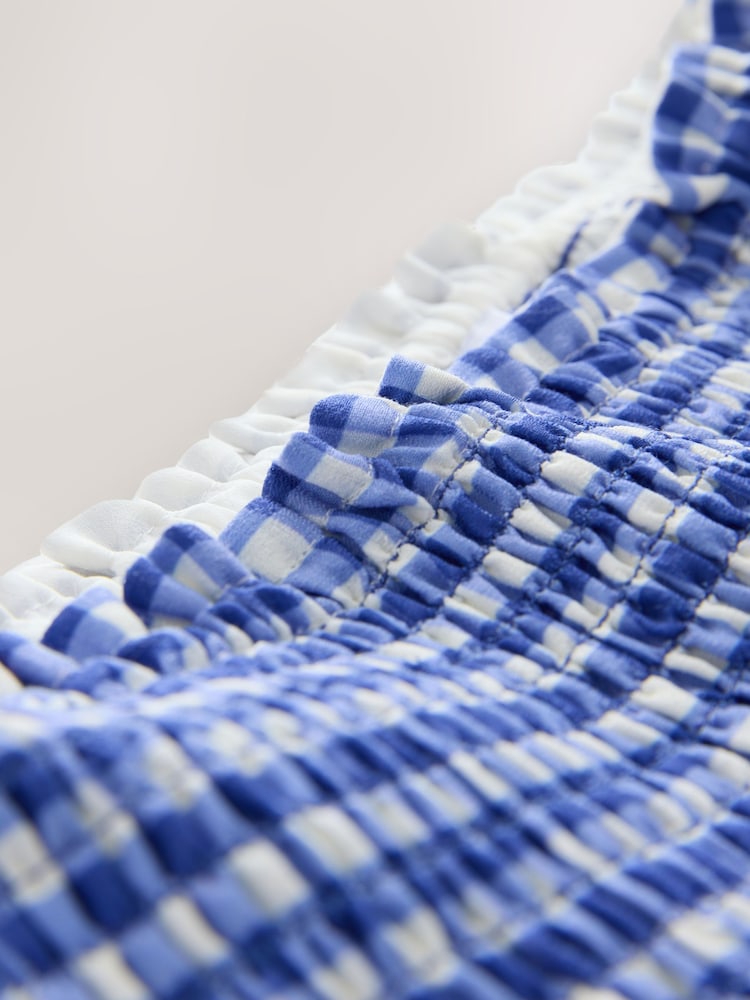 Blue Gingham Rara Mini Skirt - Image 9 of 9 Blue Gingham Rara Mini Skirt - Image 9 of 9