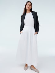 Blanco - Drop Waist Maxi Skirt - Imagen 1 de 8