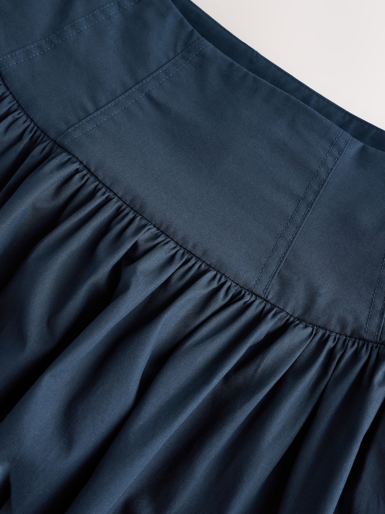 Navy Drop Waist Maxi Skirt - Image 7 of 8