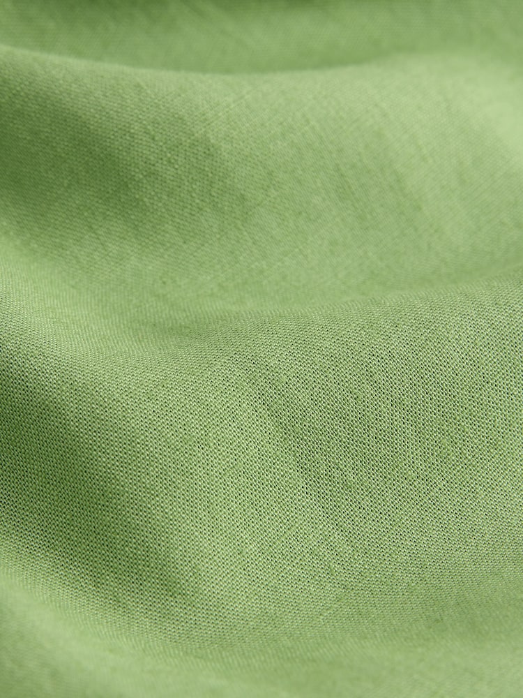 Green Tie Waist Maxi Skirt With Linen - Image 7 of 8