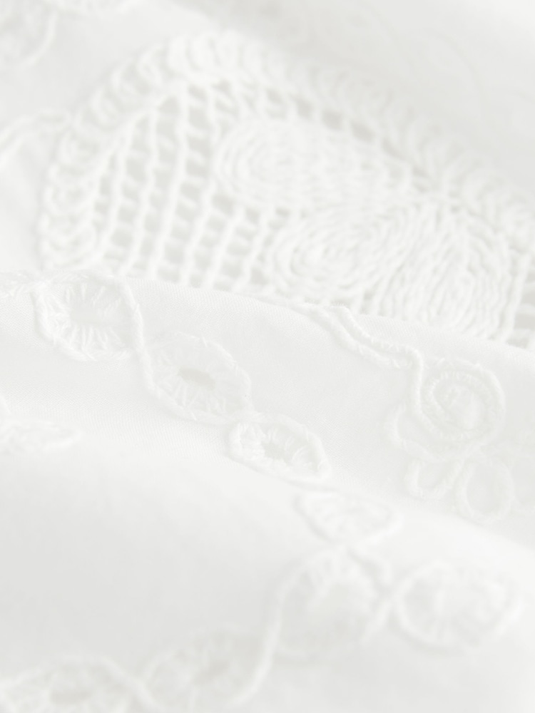 Weiß - N. Premium Embroidered Paisley Midi Skirt - Bild 8 von 8 Weiß - N. Premium Embroidered Paisley Midi Skirt - Bild 8 von 8