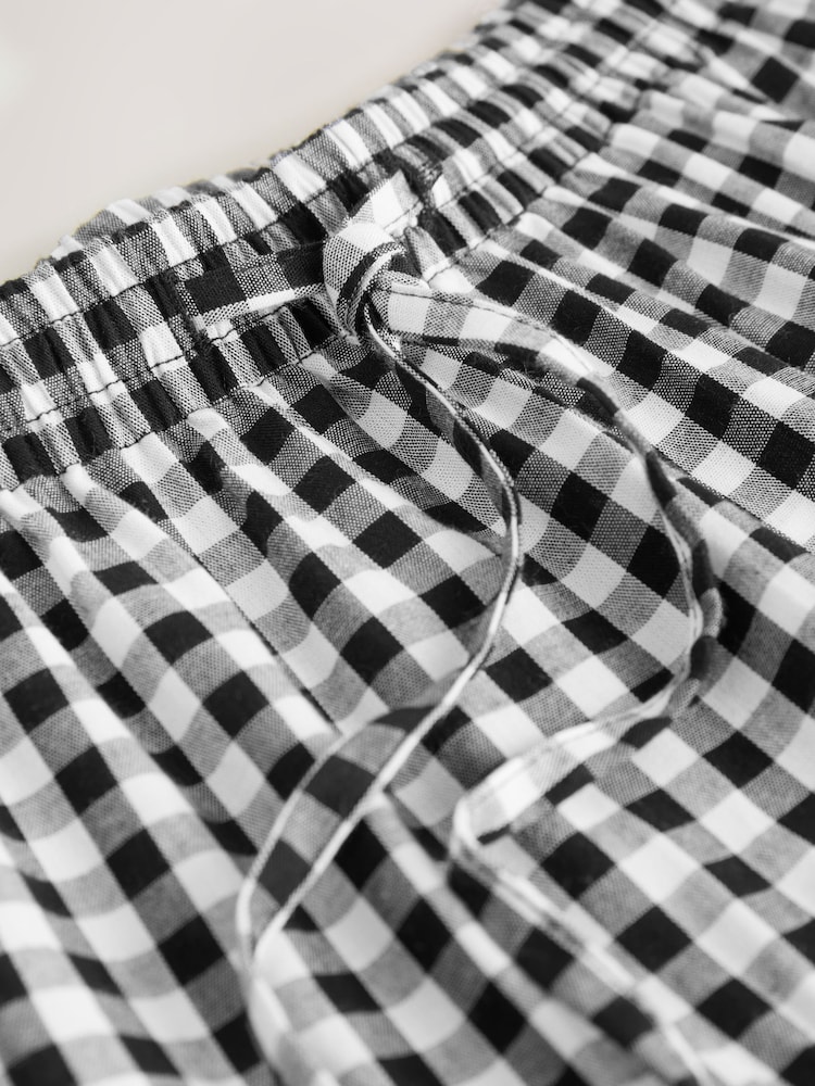 Black/White Gingham Drop Waist Maxi Skirt - Image 8 of 8