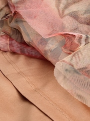 Pink - Ruffled Mesh Maxi Skirt - Bild 7 von 7