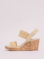 Нейтральный - Lipsy Elastic Two Strap Mid Wedge Sandals - Изображение 5 из 5