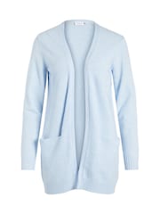 VILA Blue Longline Open Knit Cardigan - Image 5 of 6