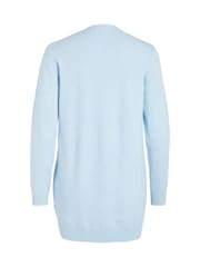 VILA Blue Longline Open Knit Cardigan - Image 6 of 6