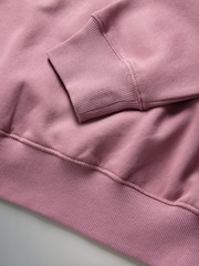 The Set Dusty Pink 2 Piece Dropped Shoulder Relax Sweatshirt & Short Set - Image 10 of 11