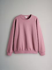 The Set Dusty Pink 2 Piece Dropped Shoulder Relax Sweatshirt & Short Set - Image 9 of 11
