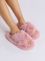 Boux Avenue Cross Band Slippers - Image 1 of 5