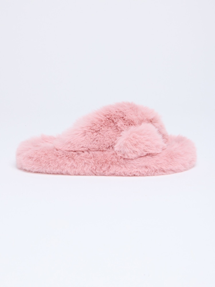 Boux Avenue Cross Band Slippers - Image 2 of 5