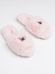Boux Avenue Pink Butterfly Slider Slippers - Image 4 of 7
