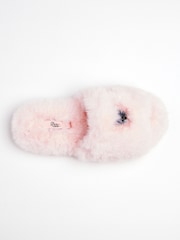 Boux Avenue Pink Butterfly Slider Slippers - Image 5 of 7