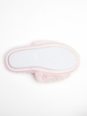 Boux Avenue Pink Butterfly Slider Slippers - Image 6 of 7