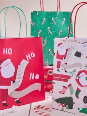 Santa Scene Christmas 6 Pack Gift Bags - Image 3 of 3