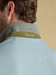 Joules Woody Dusty Blue Cotton Pique Polo Shirt - Image 8 of 9