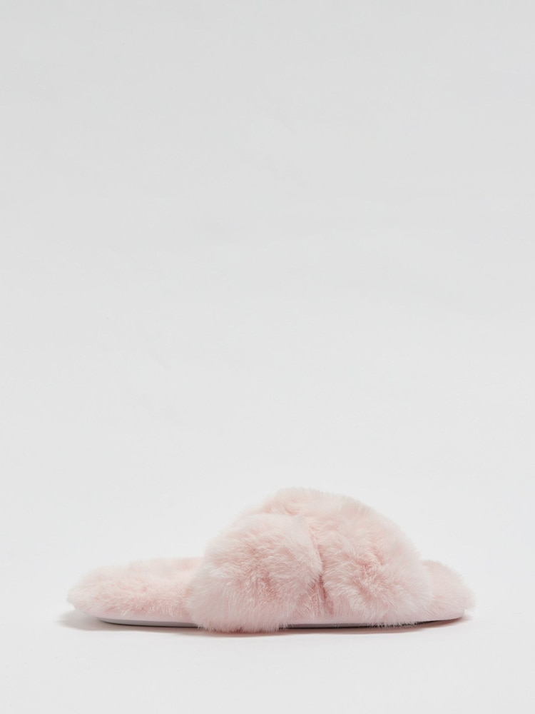 Boux Avenue Cross Band Slippers - Image 2 of 5