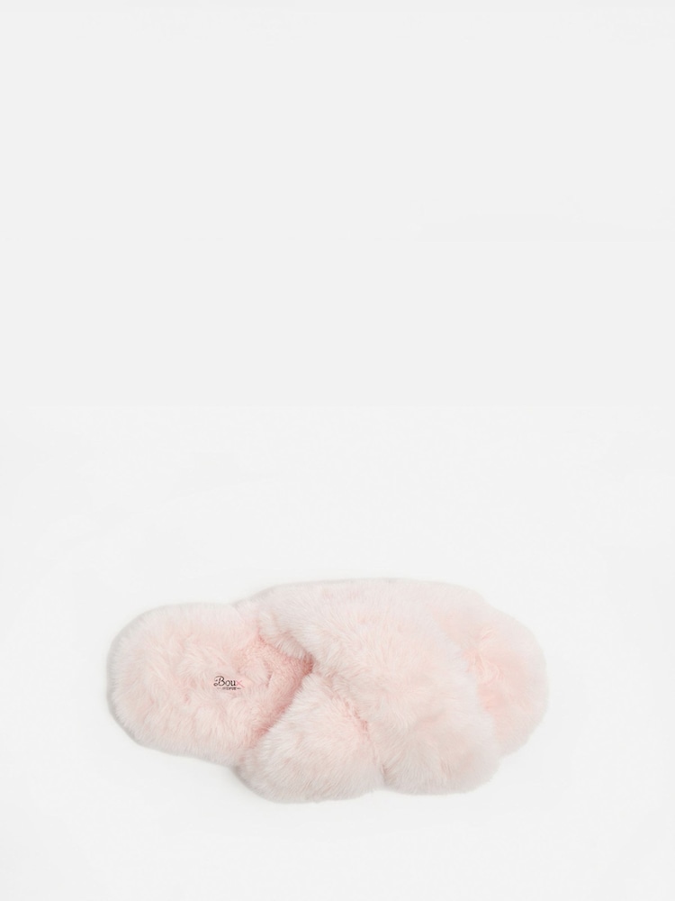 Różowy - Boux Avenue Cross Band Slippers - Image 4 of 5